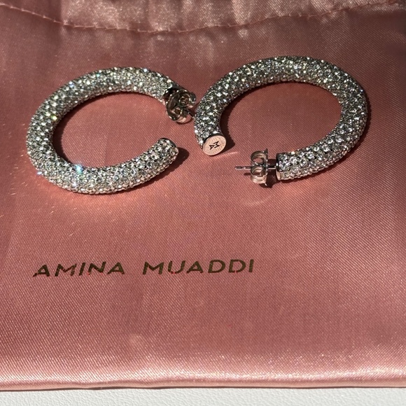 Aminah Muaddi Cameron Hoop Earrings - Picture 14 of 16